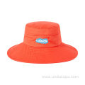 Embroidered cotton bucket hat